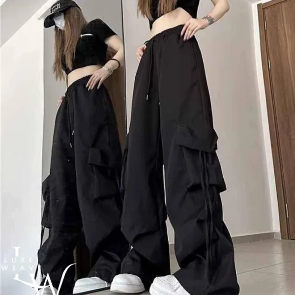 Casual Baggy Cargo Pant Black
