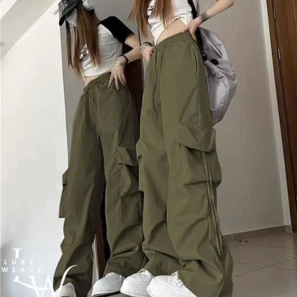 Casual Baggy Cargo Pant Green