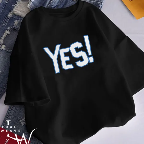 Oversized Black T-shirt Custom Designed – YES! Edition